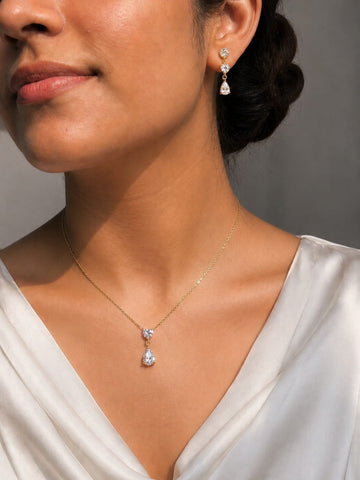 Heart Cut Pendant Set QROSH