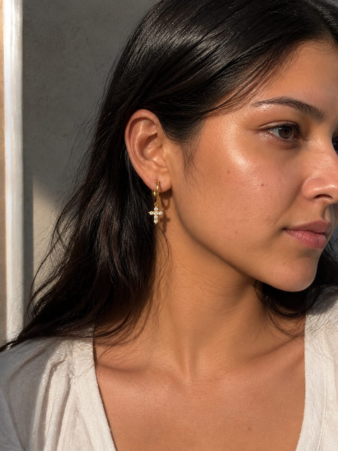 Cross Drop Earrings QROSH