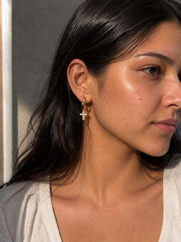 Cross Drop Earrings QROSH