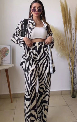 Trendy Printed Co ord Set QROSH