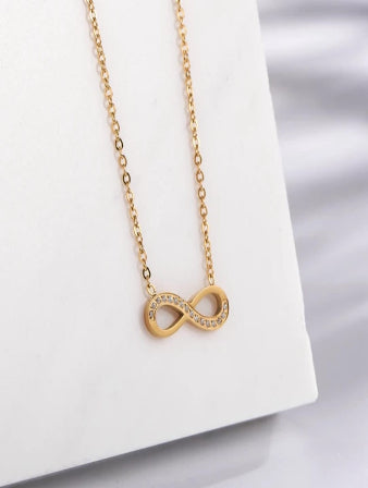 18K Gold-Plated Infinity Pendant
