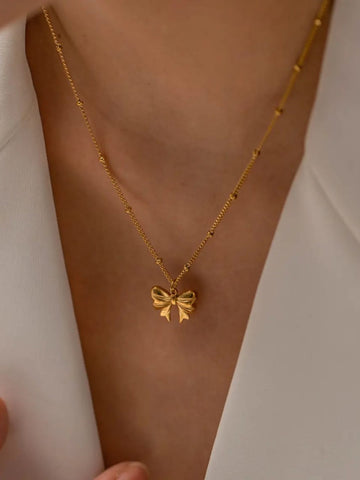Dainty Bow Pendant