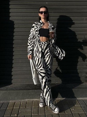 Trendy Printed Co ord Set QROSH