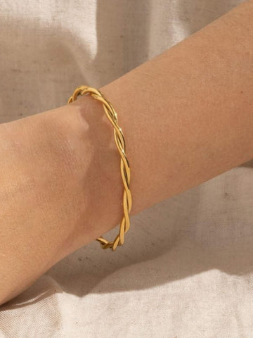 18K Gold Plated Soleil Twist Cuff