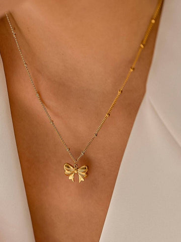 Dainty Bow Pendant
