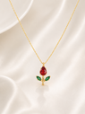 Rose Pendant Necklace QROSH