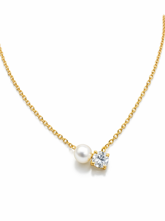Dainty Cosmic-Pearl Pendant QROSH