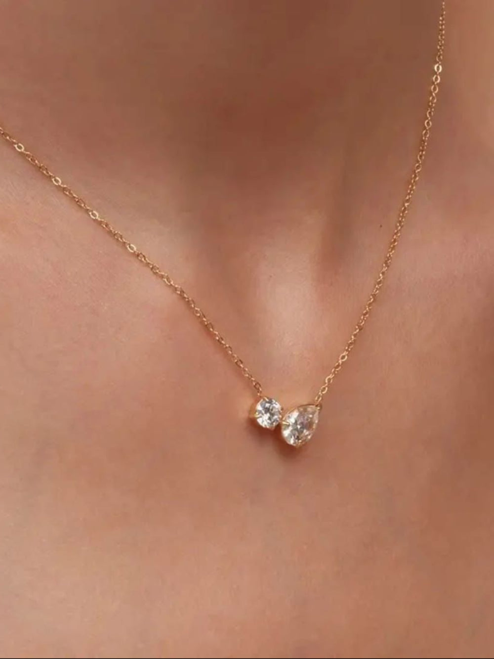 Double Layer Chain Drop Pendant (Copy) QROSH