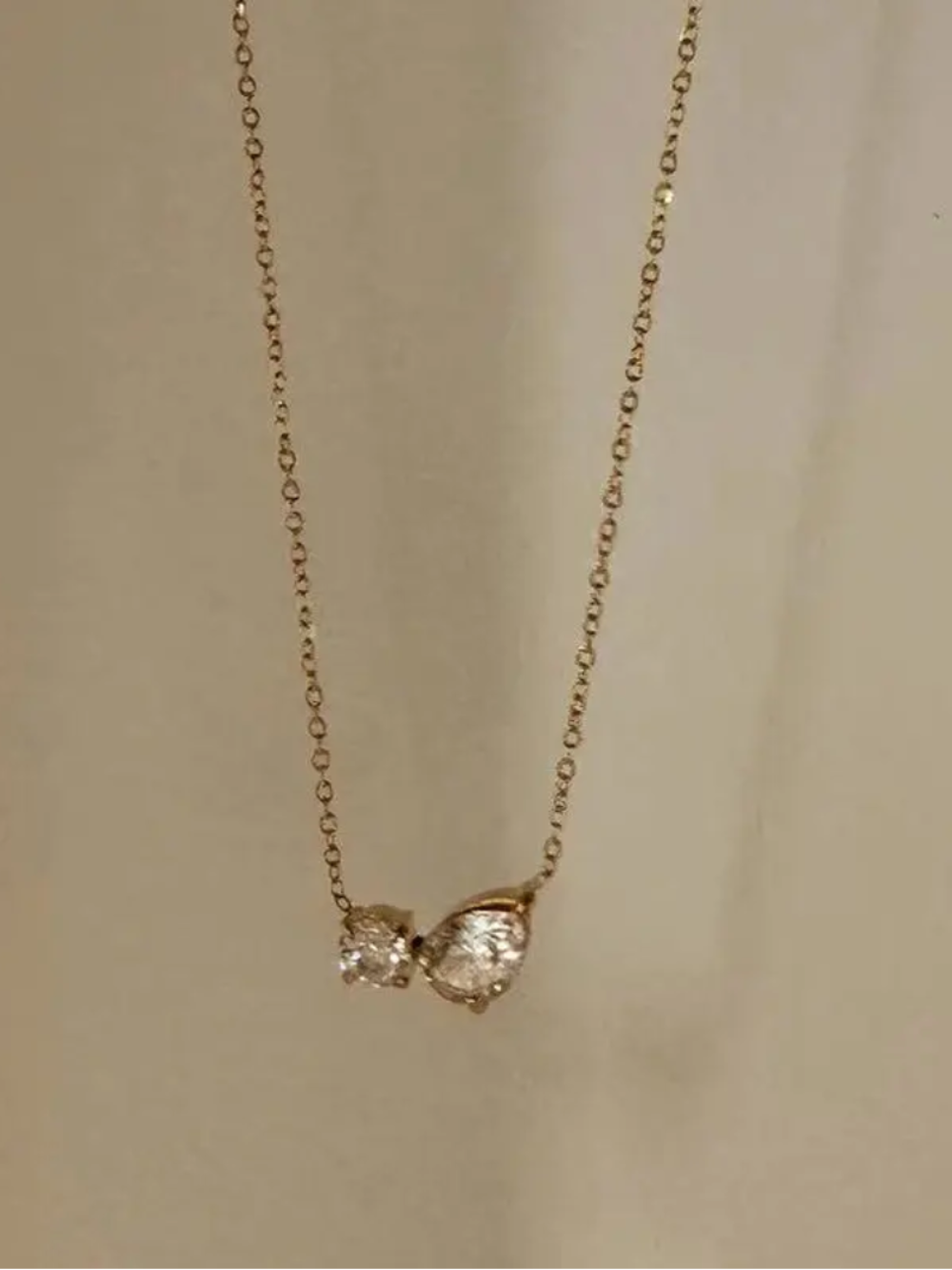 Double Layer Chain Drop Pendant (Copy) QROSH