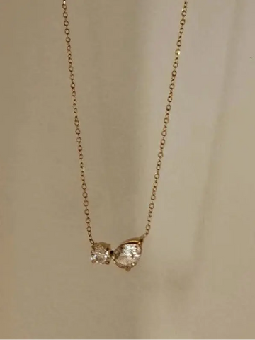 Double Layer Chain Drop Pendant (Copy) QROSH