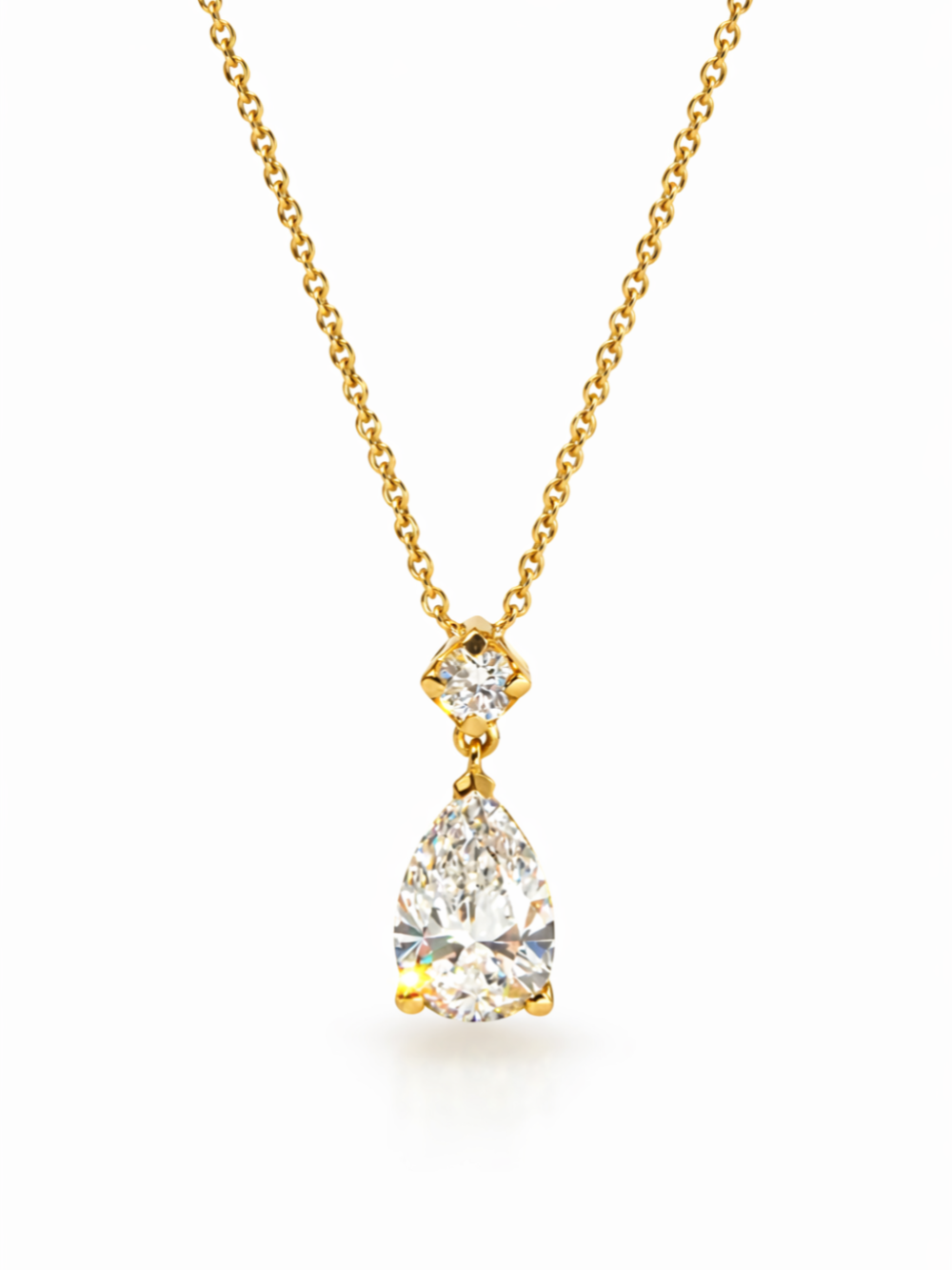 Double Layer Chain Drop Pendant (Copy) QROSH