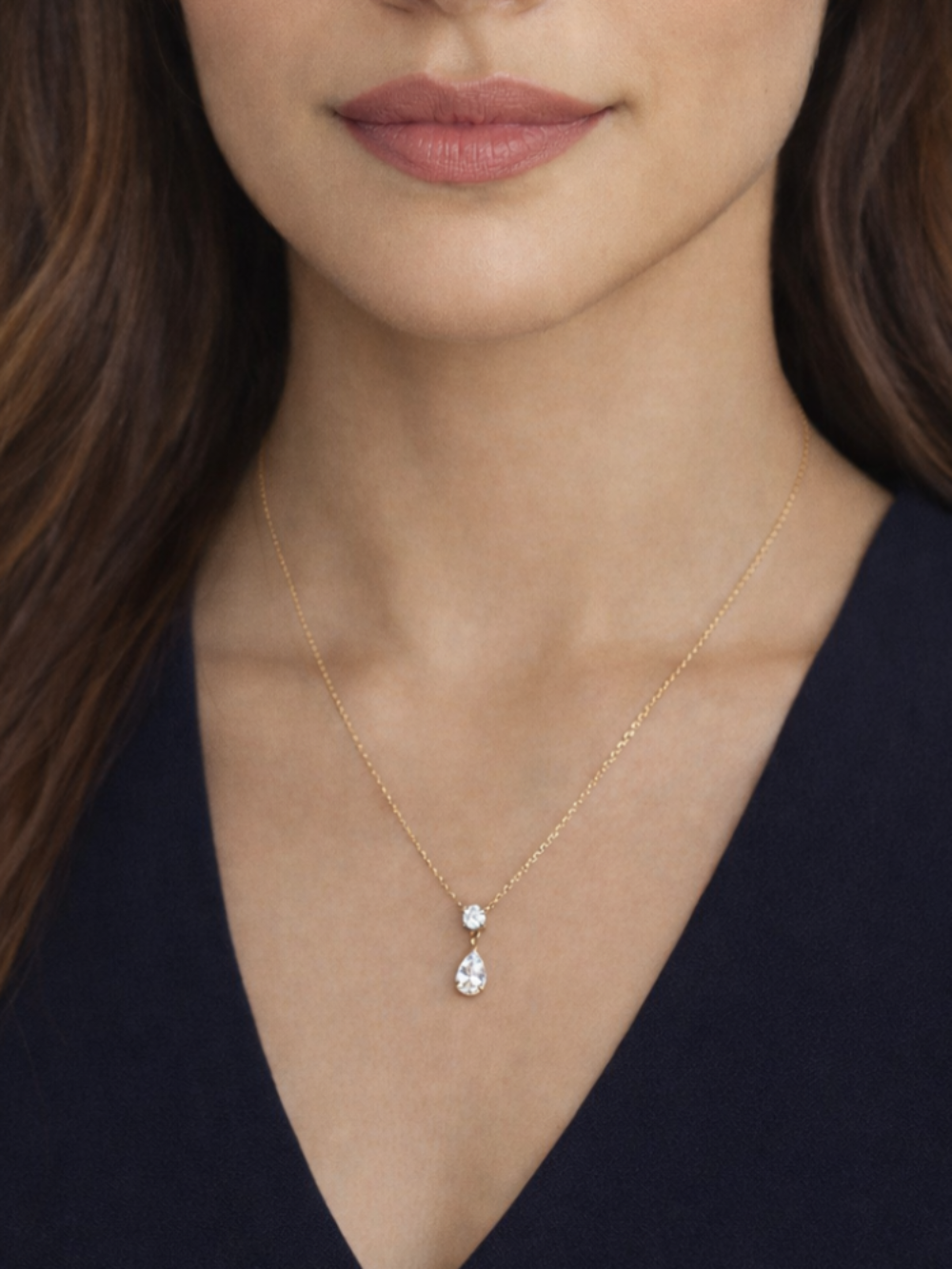 Dainty Dew Drop Pendant QROSH