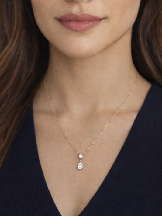Dainty Dew Drop Pendant QROSH