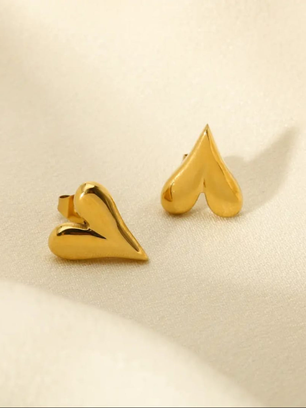 18K Gold Plated Half Sunray Studs QROSH