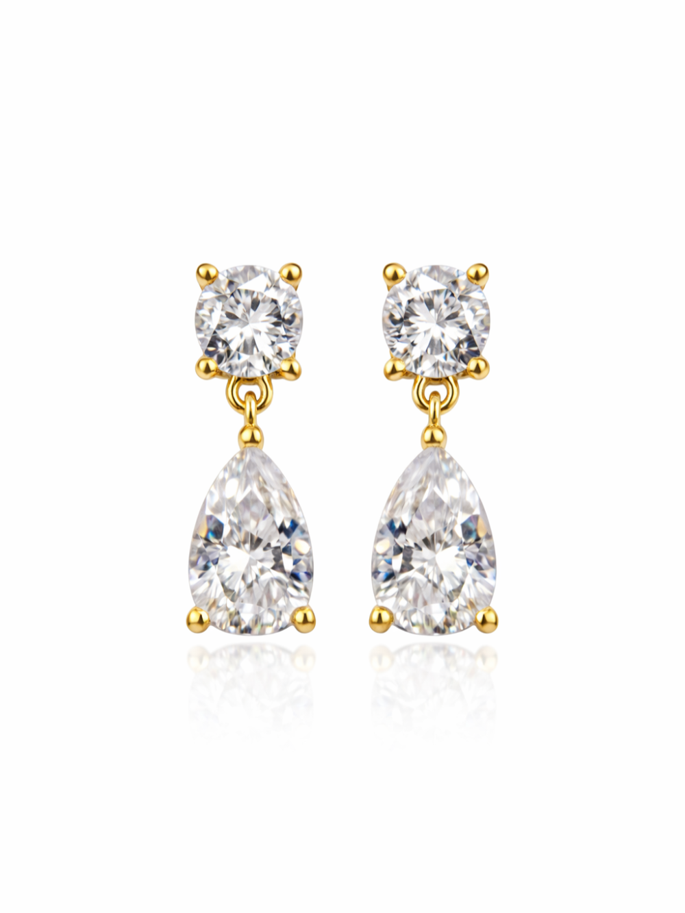 Gold Plated Drop Dangle Earrings for Women – Minimal & Elegant QROSH