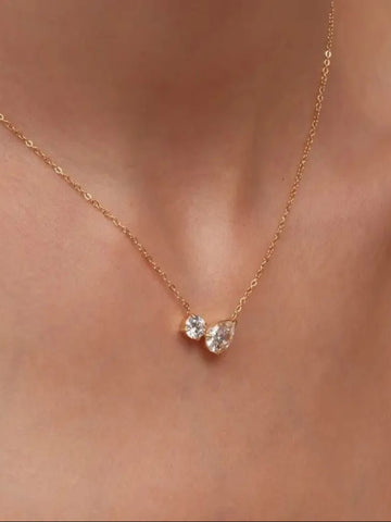 Double Layer Chain Drop Pendant (Copy) QROSH