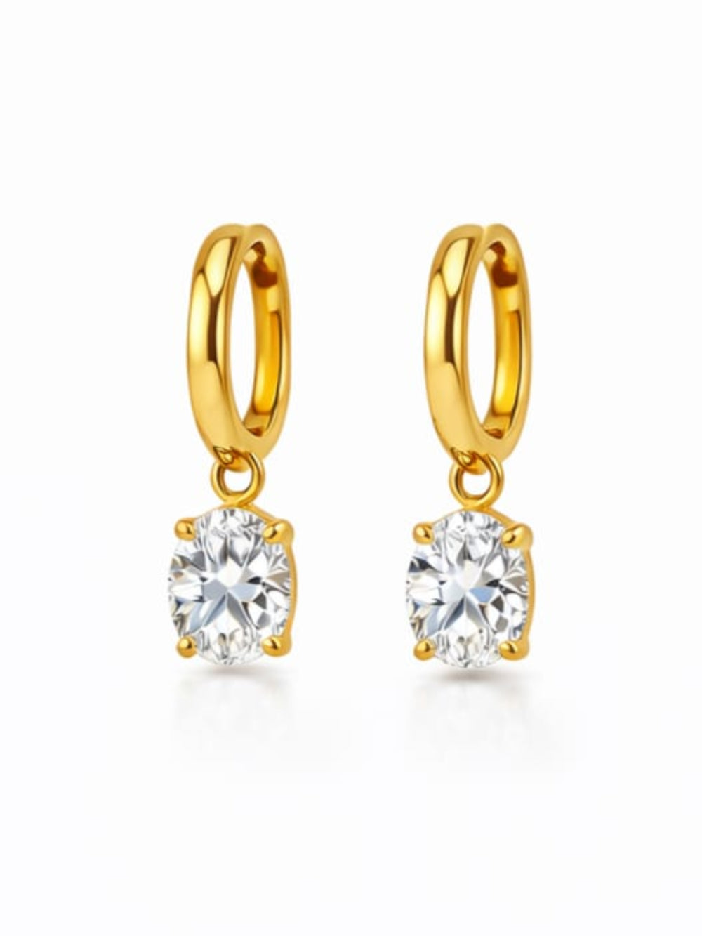 18K Gold-Plated Hoop Earrings QROSH