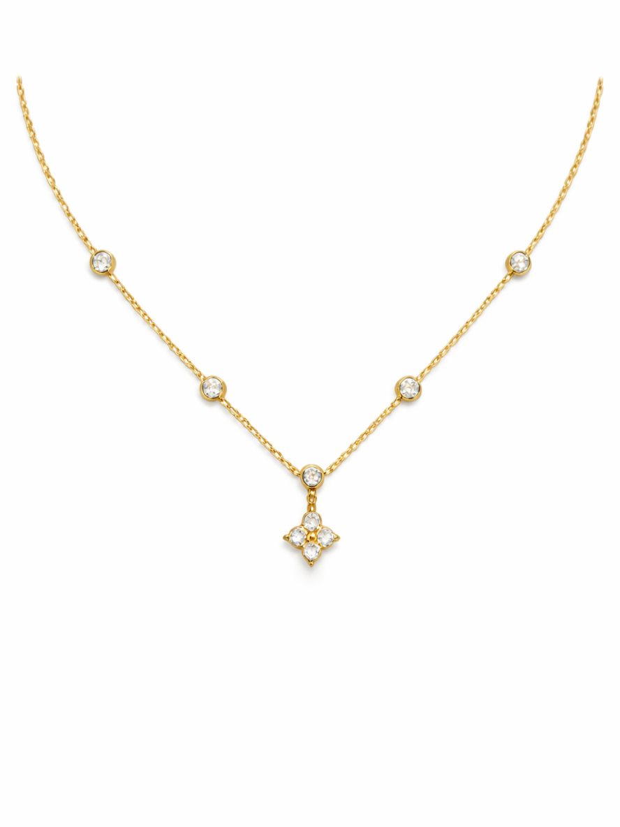 Dainty Clover Charm Pendant QROSH