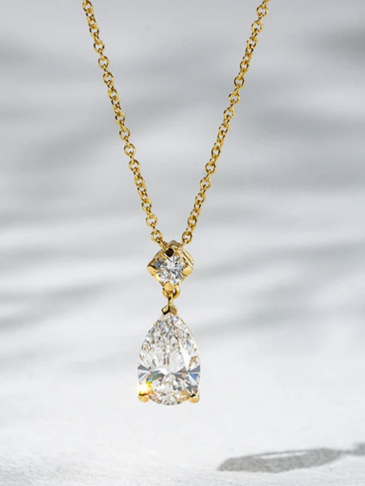 Double Layer Chain Drop Pendant (Copy) QROSH
