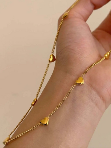Mini Heart Charm Necklace QROSH