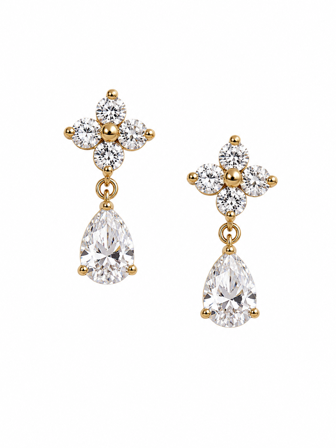Daisy Bloom Teardrop Earrings QROSH